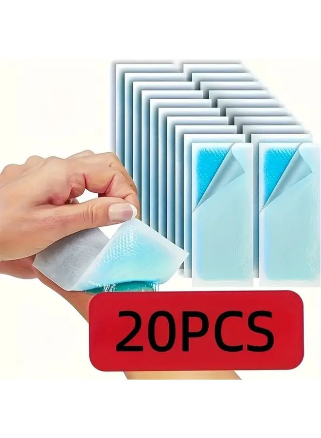 100 Pieces Gel Cold Compress Packs Disposable Self Adhesive Ice Packs Portable Cooling Pouches - Image 1